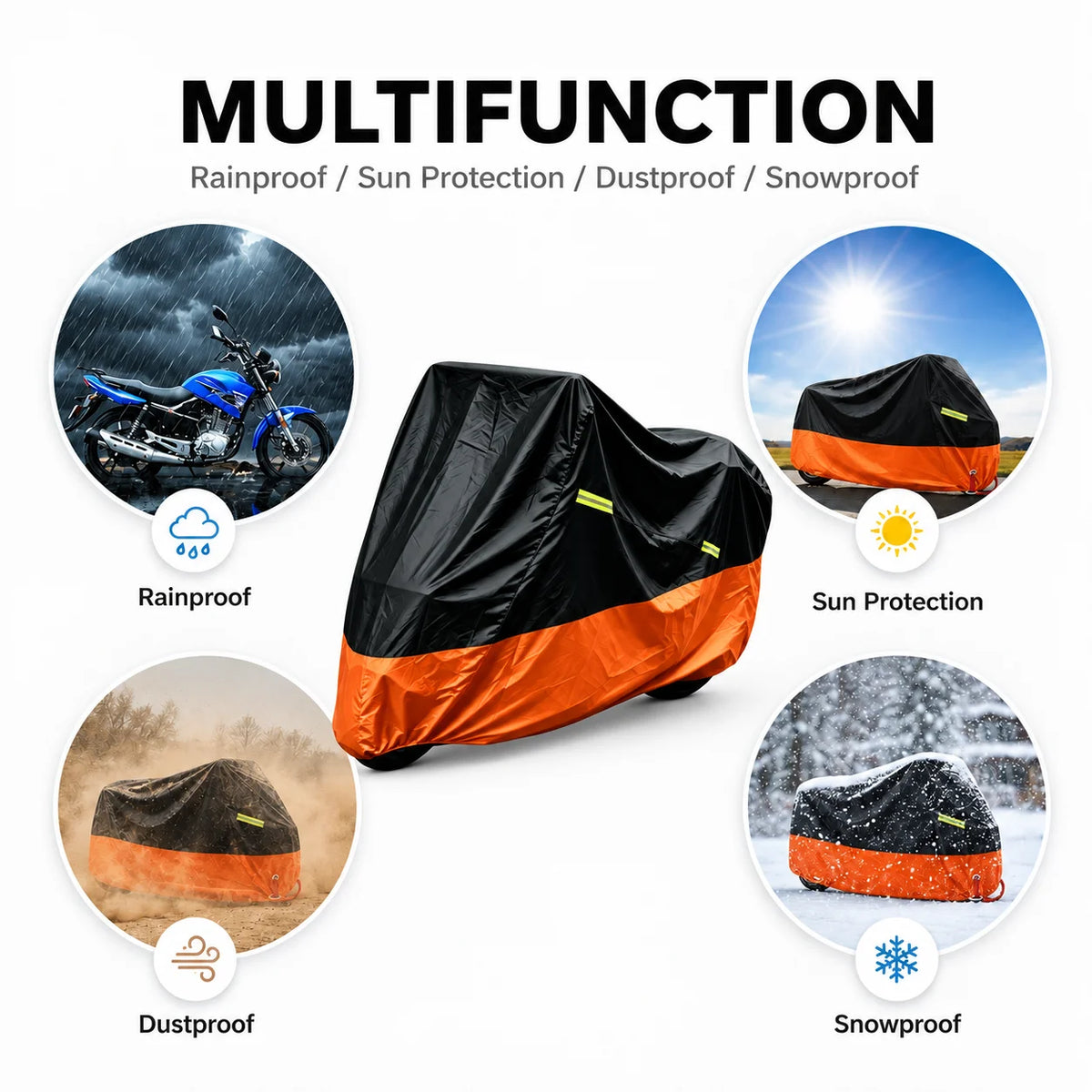 RideRoost All-Weather Motorcycle Cover